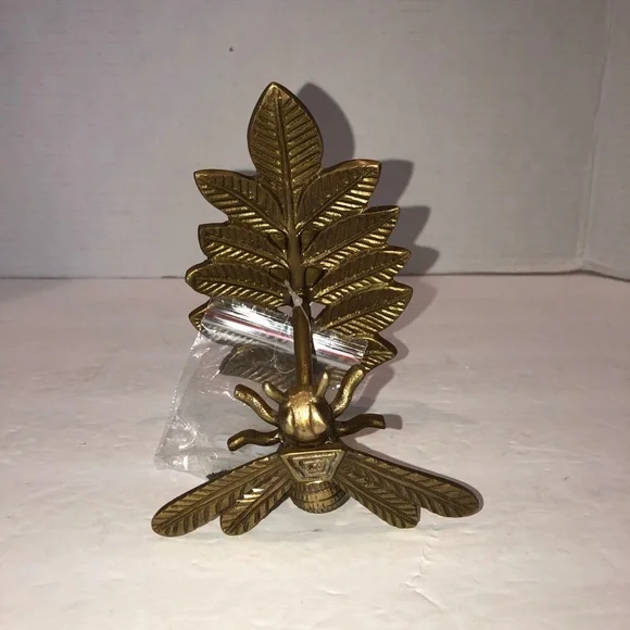 New Anthropologie Home Decor Brass Queen Bee Curtain Tieback - Picture 7 of 7